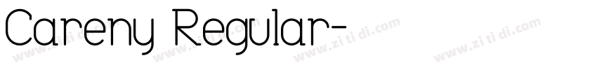 Careny Regular字体转换